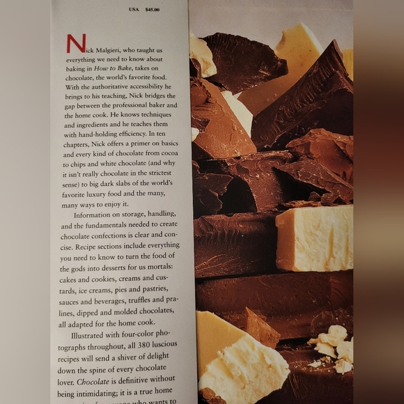 Chocolate From Simple Cookies to Extravagant Showstoppers, by Nick Malgieri. New - Picture 2 of 11
